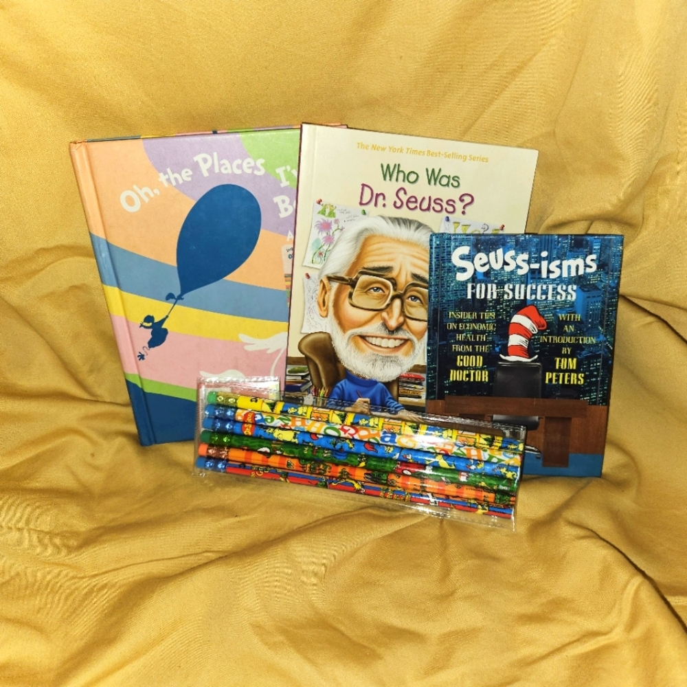 Dr. Seuss Jornal Seuss-isms and Who was Dr. Seuss Book Bundle